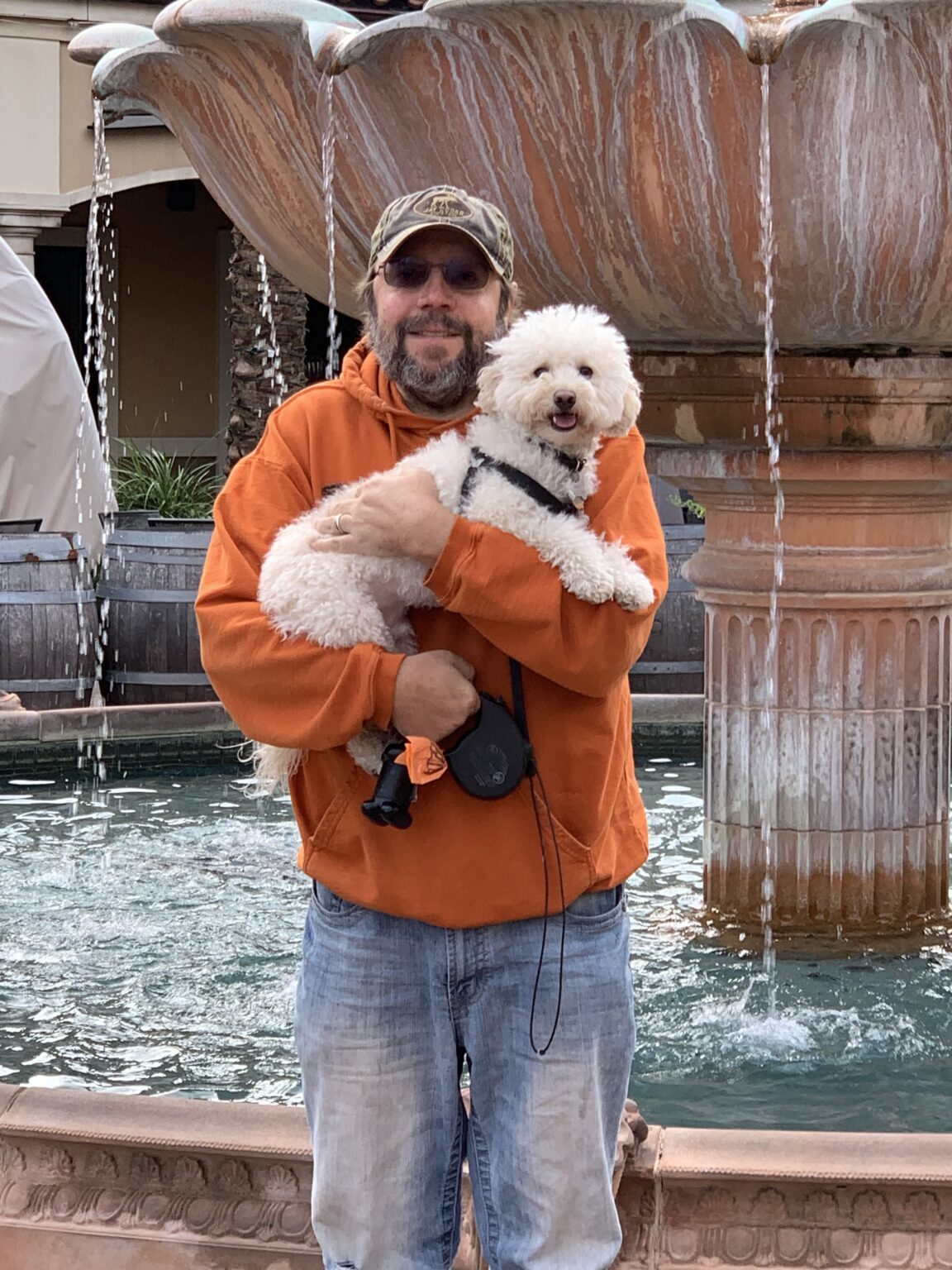 Carl and Simba at Vintage Park